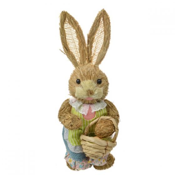 Straw Bunny Girl With Basket August & Alvina